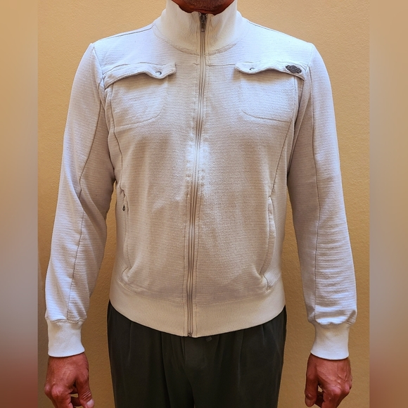 GIFTED! Zip front comfy Cotton sweater (Size M) by Guess. - Picture 6 of 6